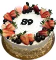 Torta narodeninová krémová s ovocím