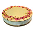 Cheesecake malina-pistácia