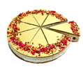 Cheesecake malina-pistácia