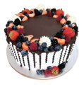 Torta ovocná s čokoládovou polevou