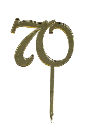 Tortový zápich dvojčíslo70