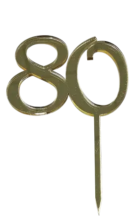 Tortový zápich dvojčíslo 80