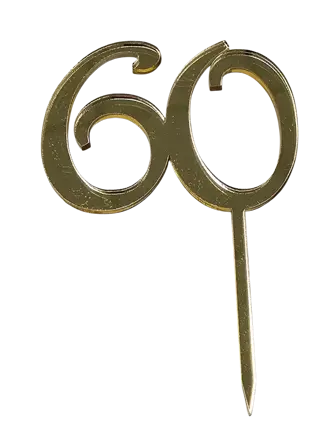 Tortový zápich dvojčíslo 60