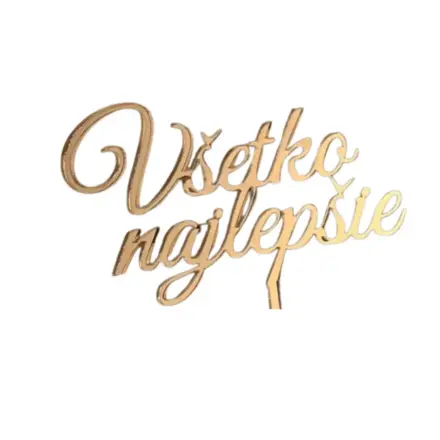 Zápich nápis "Všetko najlepšie"