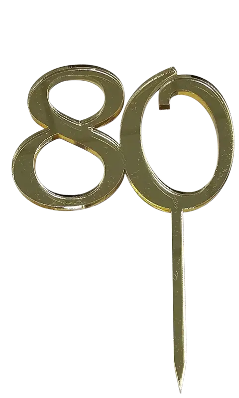 Tortový zápich dvojčíslo 80