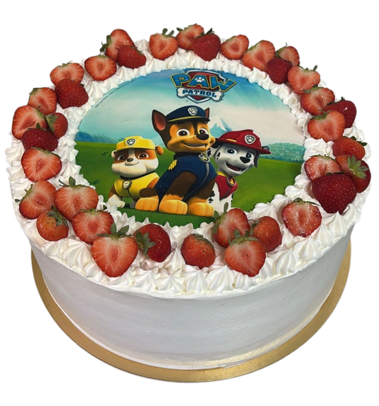 Detská ovocná torta s oblátkou 