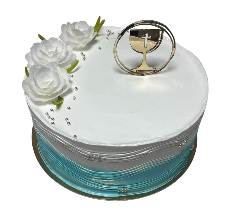 Torta - cirkevné sviatosti - modrá