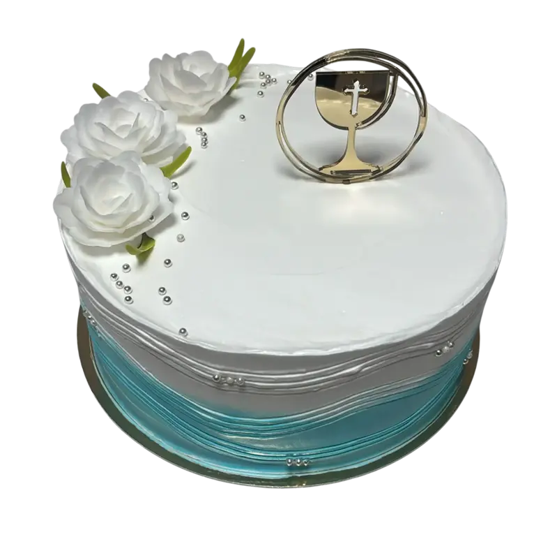 Torta - cirkevné sviatosti - modrá