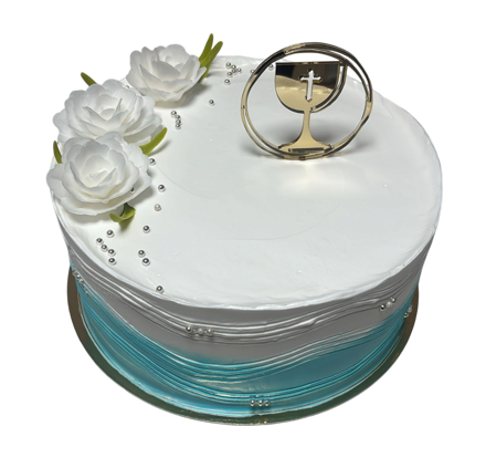 Torta - cirkevné sviatosti - modrá