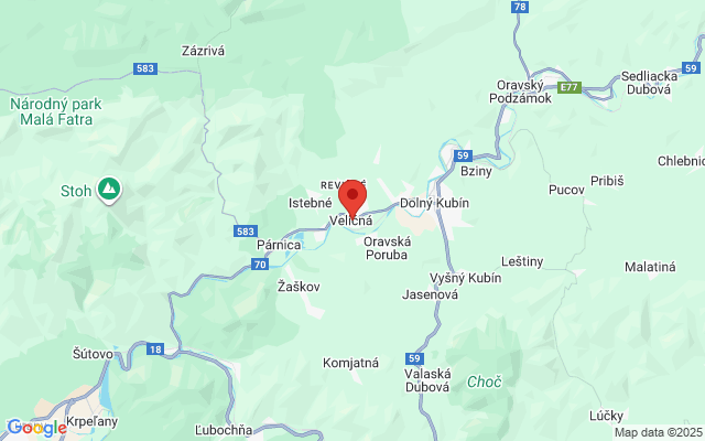 Google map: Veličná 1